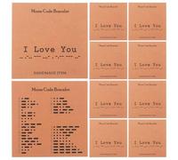 POPETPOP Carta di Apprendimento i Love You Codice Morse 20 Pezzi