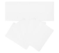 POPETPOP Cartellini Plastificati e Ritagliabili 100 Pezzi Scrivibili in Pvc Bianco 86x54mm, Etichette Multifunzione Leggere Vintage per Scrapbooking e Scrittura