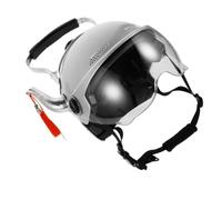 POPETPOP Casco a Forma di Teiera Creativo e Divertente in Abs Argento, Accessorio Cosplay per Feste di Costume e Festival per Adulti Influencer