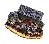 POPETPOP Case Villaggio in Miniatura in Resina Decorazione per Micro Paesaggi Case in Miniatura per Esterni Giardini delle Fate Espositori da Scaffali per Ufficio Decorazioni