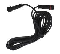 POPETPOP Cavo di Prolunga Nero per Lampada Solare da Esterno 5 Metri Doppio Core in Rame e Pvc Compatibile Pannelli Solari e Luci da Giardino