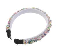 POPETPOP Cerchietti per Chioma Imbottiti Granelli di Zucchero Multicolori Fascia Larga Antiscivolo Strass Scintillanti Accessori Moda per Donne e Ragazze per Feste Matrimoni e