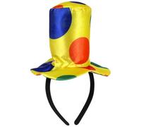POPETPOP Cerchietto Cappello Clown Lavorato a Maglia, Comodo da Indossare e Stabile, per Halloween e Spettacoli per Adulti e Bambini