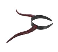 POPETPOP Cerchietto Corna Demone Halloween in Plastica Riutilizzabile Fascia Gothic per Accessorio Cosplay Gotico per Costume e Demoni