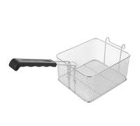 POPETPOP Cestello Versatile e Pratico per Friggere in Acciaio Inossidabile con Manico Rimovibile, Cestino Quadrato per Friggere Patatine e Pollo in Cucine e Ristoranti