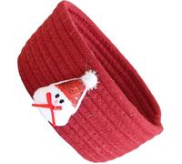 POPETPOP Cesto di Cotone Intrecciato Rosso Design Natalizio Innovativo, Contenitore Organizer per Caramelle e Bottoni, per Decorazioni di Natale