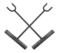 POPETPOP Chiave per Contatore dell'Acqua 2 Pezzi Impugnatura a T Chiave Multifunzione in Ferro 30 CM per Valvole Acqua Gas e Riscaldamento Utensile Estensione Valvola per Uso Idraulico