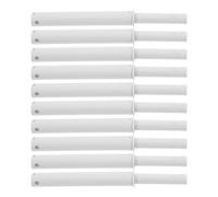 POPETPOP Chiusura Magnetica per Mobili da Cucina 10 Pezzi, Fermo per Porta Armadietto con Meccanismo Push-To-Open, Maniglia Nascosta Bianca Lunga, Installazione Semplice e Applicazione