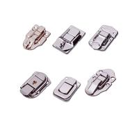 POPETPOP Chiusure per Borse e Scatole in Ferro Galvanizzato Set da 3 Fibbie Resistenti Antiruggine per Valigie Bauli e Mobili Serrature a Gancio per Uso Casa Ufficio e Viaggio