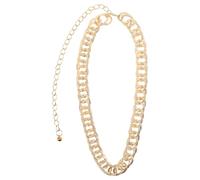 POPETPOP Cintura a Catena in Metallo da Donna Design Doppio Ovale Irregolare Regolabile e Lucida Accessorio per Gonne e Abiti Gioiello Elastico per Valorizzare la Vita Adatta per