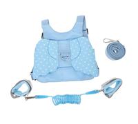POPETPOP Cintura di Sicurezza Anti-smarrimento per Ragazzo Ragazza Guinzaglio Blu e Plastica, Set, Funzionale e Delicata sulla Pelle per Passeggiate Sicure