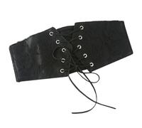 POPETPOP Cintura Larga Donna in Pelle Pu Lacci e Design a Vita per Cintura Elegante da Indossare Vari Capi