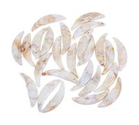 POPETPOP Ciondoli per Collane e Braccialetti in Plastica 25 Pezzi 40x10mm, Piccoli Charm Fai da Te per Gioielli Vintage da Festa e Halloween, Accessori Leggeri per Creazioni Artigianali