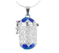 POPETPOP Ciondolo a Bottiglia di Profumo Apribile in Rame Ramato, Charm Portafortuna Design Traforato, Accessorio per Gioielli Fai da Te e Creazioni Personalizzate, per Collane e Bracciali