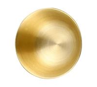 POPETPOP Ciotola Decorativa Rame Spesso Fatta Mano Ornamento da Tavolo Ottone Base Piatta Antiscivolo Complemento per Arredamento Casa Festa
