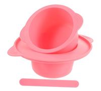 POPETPOP Ciotola in Silicone Resistente per Fusione Cera con Manico Antiscottatura Pieghevole per Miscelare Maschere e Cera Fondente Kit Professionale per della Pelle Riutilizzabile