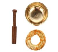 POPETPOP Ciotola Per Meditazione in Stile Tibetano Con Cuscino Battente Accessorio Per Yoga e Relax Leggera e Portatile Per Tapping Manuale e Sessioni Di Mindfulness