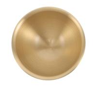 POPETPOP Ciotola per Offerte in Ottone Robusta Piccola Finitura Liscia e Cuscinetto Antiscivolo, Ciotola Decorativa per Altare e Rituali Buddisti, Accessorio Vintage per Meditazione e Casa