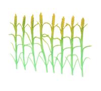POPETPOP Ciuffi di Erba Statica Verde in Plastica per Modellismo Agricolo, 8 Pezzi Dettagli Realistici, Facile da Pulire, per Diorami e Decorazioni Educative Indoor
