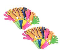POPETPOP Clap Hands Rumorosi in Plastica Colorati, Batacchi per Feste e Eventi Sportivi, Set 20 Pezzi per Ragazzo Ragazza e Adulti, Accessori per Compleanni e Manifestazioni Sportive