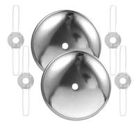POPETPOP Clip a Molla 12Cm Morsetti per Paralume Supporto Fai da Te Dischi Volanti Accessori per Lampade da Tavolo in Ufficio e Camera da Letto (4 Pezzi)