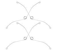 POPETPOP Clip a Molla per Ventole di Sfiato da Soffitto 4 Pezzi, Accessori di Ricambio Resistenti per Copertura Griglia Ventilazione Bagno, Facile Installazione per Impianto di Aerazione