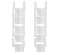 POPETPOP Clip di Bloccaggio Bianco per Mensole Armadio 12 Pezzi in Plastico Facile Montaggio e Ricostruzione per Organizzazione Frequente