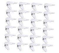 POPETPOP Clip di Fissaggio per Plafoniera e Paralume in Pp Bianco, Morsetti per Copertura Luce da Soffitto, Set da 100 Pezzi per Lampadari e Installazione Professionale in Ambienti