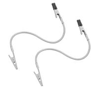 POPETPOP Clip Doppia Testa in Acciaio Inossidabile e Lega di Alluminio per Esposizione Foto e Biglietti da Visita, Morsetti per Saldatura Rivestimento Protettivo Argento