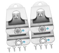 POPETPOP Clip Gancio Microfono Cb in Acciaio Inox 4 Pezzi, Supporto Microfono Per Radio Amatoriali, Ganci Per Auto, Casa e Ufficio Adatti a Radio Portatili, Installazione Con Viti Inclusa