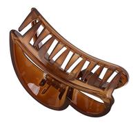 POPETPOP Clip per Chioma a Forma di Cuore Elegante in Resina Marrone, Accessorio Unico per Donne, per Acconciature Sicure senza Danneggiare i Chioma in Occasioni Varie