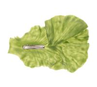 POPETPOP Clip per Chioma a Forma di Fronda di Lattuga Verde in Resina e Ferro, Pratica e Versatile per Accessori Chioma Ragazza, Design Originale e Giocoso