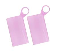 POPETPOP Clip Per Riporre Mascherine Monouso in Silicone 2 Pezzi, Supporto Compatto Portatile Per Conservazione Temporanea, Adatto a Viaggi Casa e Shopping, Materiale Durevole Rosa