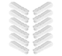 POPETPOP Clip per Sacchetti Sottovuoto per Conservazione Alimenti 12 Pezzi Riutilizzabile in Plastica Chiusura Ermetica Bianca in Cucina e Dispensa