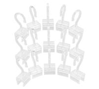 POPETPOP Clip Porta Etichette Prezzo in Plastica Trasparente, 20 Pezzi per Scaffali di Dispensa e Supermercato, Clip Riutilizzabili per Gestione Magazzino e Esposizione