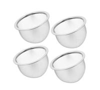 POPETPOP Colino per Teiera in Acciaio Inossidabile 4 Pezzi Maglia Fine Diametro 8 CM Filtro Rimovibile per Tè e Tisane Uso Giornaliero