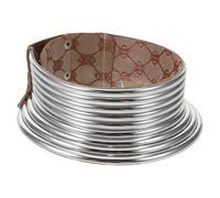 POPETPOP Collana Choker Africana Chunky Donna Collare Punk Tribal in Tessuto Argento Gioiello Statement per Feste e Abiti Casual Formali