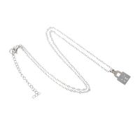 POPETPOP Collana di Coppia Ciondolo a Lucchetto in Acciaio Inox Collane d'Amore Abbinate per lui e per Lei Gioielli di Relazione Leggeri e Resistenti per Fidanzati e Fidanzate