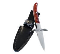 POPETPOP Coltello con Manico in Legno per Ostriche Professionale in Inossidabile per Alimenti ed Ergonomico, per Feste Private e Picnic