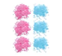 POPETPOP Confetti per Gender Reveal in Carta Rosa e Blu, Forma Rotonda, Confezione da 6, per Shower e Feste di Rivelazione del Sesso