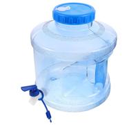 POPETPOP Contenitore d'Acqua da Viaggio con Rubinetto Tanica in Plastica Alimentare per Campeggio e Uso Domestico Serbatoio Portatile Blu Chiaro per Escursioni e Ufficio