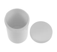 POPETPOP Contenitore Essiccatore per Apparecchi Acustici, Barattolo di Pulizia Portatile in Plastica Bianco, Rotondo, per Accessori come Auricolari e Vacanze in Viaggio