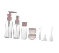 POPETPOP Contenitori Cosmetici da Viaggio con Contagocce Set 8 Pezzi Riutilizzabili Imbuto Bottiglie 50ml Spray in Plastica Leggere per Uso Quotidiano e Viaggi