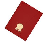 POPETPOP Copertina del Premio Cartaceo A4 Porta Certificato e Busta per Certificato D’onore in Carta Vino Rosso, Custodia Decorativa per Diplomi, Premi e Documenti da Ufficio e Casa