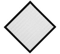 POPETPOP Copertura di Sicurezza per Braciere Quadrata 175X175 CM in Metallo Resistente al Calore Rete Parascintille per Riscaldatori da Interno Protezione Antiscottatura per Soggiorno