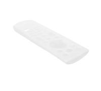 POPETPOP Copertura per Telecomando TV in Silicone Bianco con Laccetto | Presa Salda, Resistente all'Acqua, Profilo Antiurto, Comfort d'Uso nei Gesti Quotidiani, Tenuta Stabile