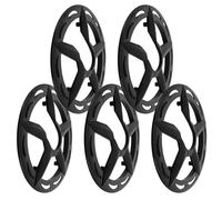 POPETPOP Copertura Protettiva per Catena Bicicletta 42t 4 Fori in Plastica Resistente, Set 5 Pezzi, Paracatena Leggero per Mountain Bike, Protezione Trasmissione Antifuoristrada e Fango