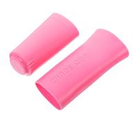 POPETPOP Copertura Protettiva Per Microfono in Silicone Anti-slip Set Completo Per Ktv e Feste Coprimicrofono Resistente e Facile Da Installare Cappuccio Protezione Per Microfono Portatile Colore Rosa