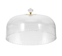 POPETPOP Copertura Protettiva Trasparente per Torta 25,5X10 CM Campana per Esposizione di Cibo e Picnic Copri Piatto Leggero per Dolci e Formaggi