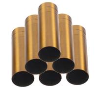 POPETPOP Coperture per Base Lampada in Ferro Oro, 6 Pezzi Ricambi per Lampadari, Tubi Portalampada Semplici e Retrò, Accessori per Illuminazione Salotto